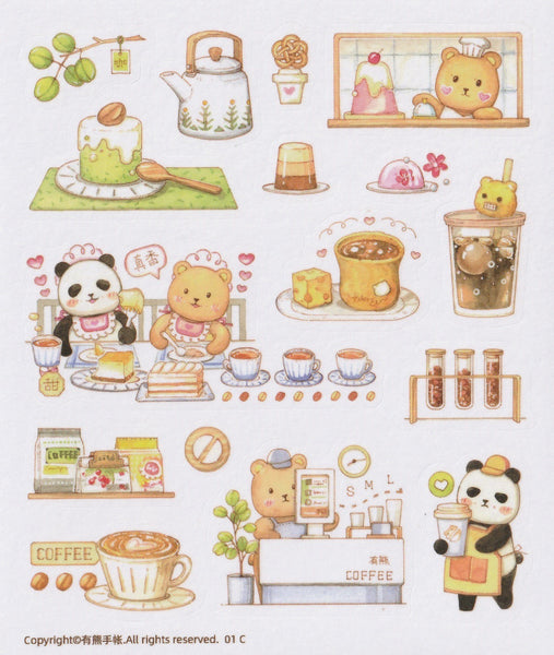Ever & Ein Sticker Set - Tea Time (1C)