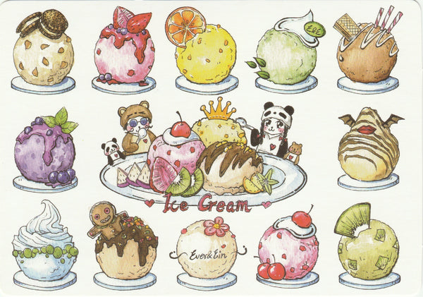 Ever & Ein Postcard - Dessert Series - Ice Cream Buffet