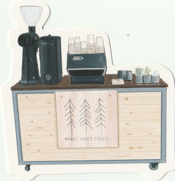 Food Trucks Postcard Collection - Three Pines Coffee