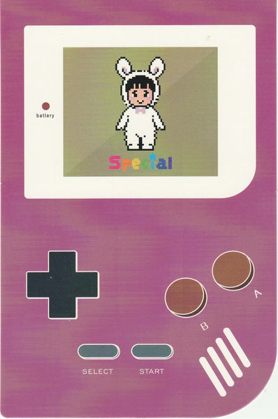 Gameboy Console Postcard - Bunny Girl
