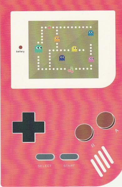 Gameboy Console Postcard - Pacman