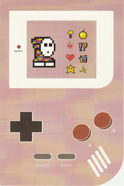 Gameboy Console Postcard - Rainbow
