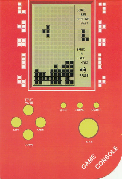 Gameboy Console Postcard - Brickgame