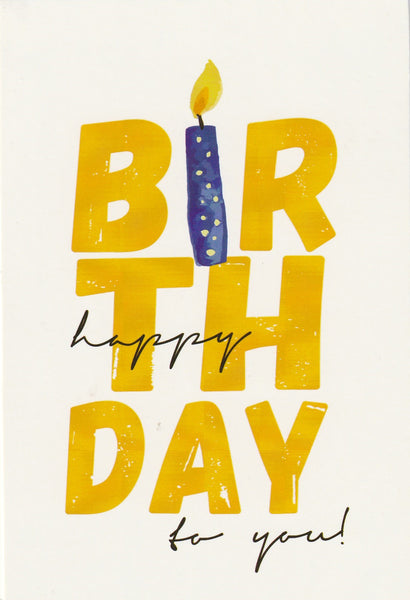 Happy Birthday Postcard (HB01)
