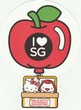 Sanrio Hello Kitty Go Around Postcard (KT03) - Apple Hot Air Balloon
