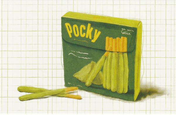 Matcha Green Tea Postcard - CL02 (Pocky Stick)