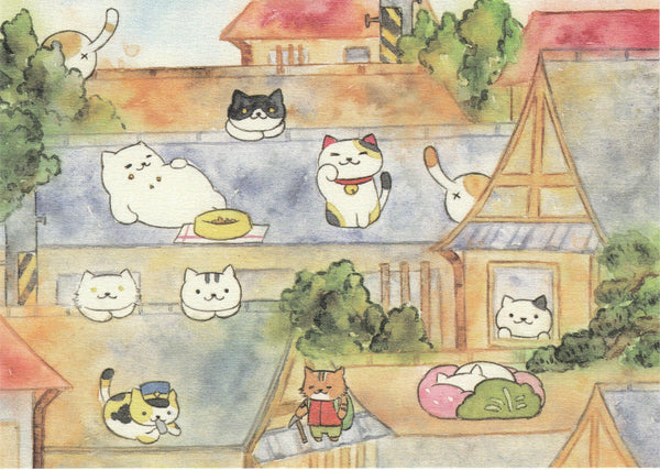 Neko Atsume Kitty Collector Postcard YT01