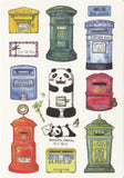 Ever & Ein Postcard - Mailbox & Postboxes Illustration