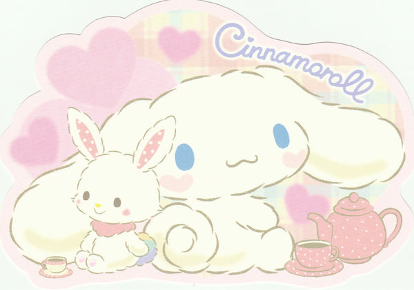 Sanrio Japan - Cinnamoroll Tea Time Cut-out Odd-size Postcard
