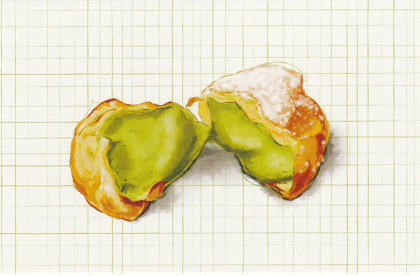 Matcha Green Tea Postcard - CL10 (Choux Pastry Puff)