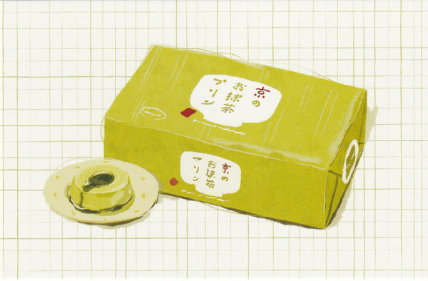 Matcha Green Tea Postcard - CL11 (Pudding)