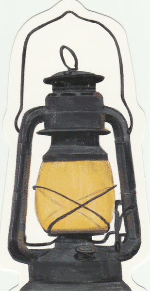 Vintage Retro Collection -  Oil Lamp Postcard