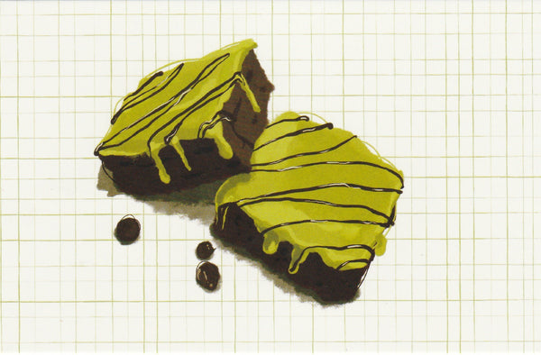 Matcha Green Tea Postcard - CL12 (Brownie)
