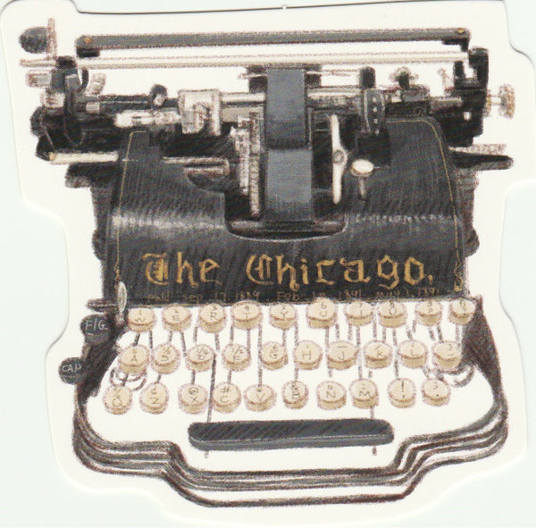 Vintage Retro Collection - The Chicago Typewriter Postcard