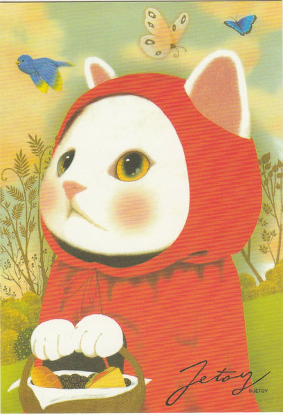 Jetoy Choo Choo Cat Postcard - A14