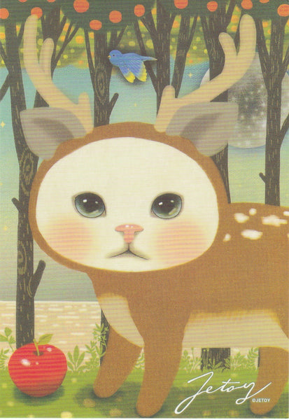 Jetoy Choo Choo Cat Postcard - A15