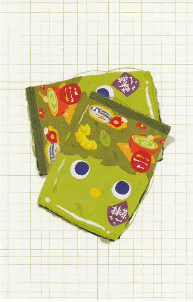 Matcha Green Tea Postcard - CL17 (Tohato Snack)