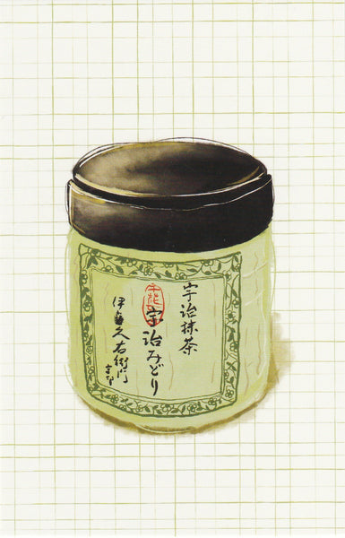Matcha Green Tea Postcard - CL18 (Green Tea Powder)