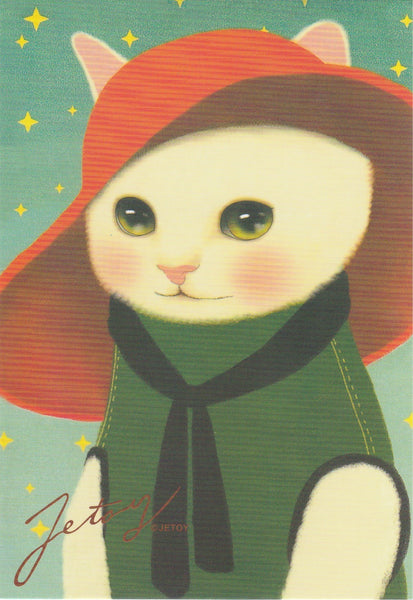 Jetoy Choo Choo Cat Postcard - A19