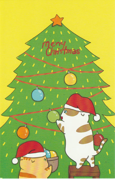 Christmas Cats Postcard - CC27