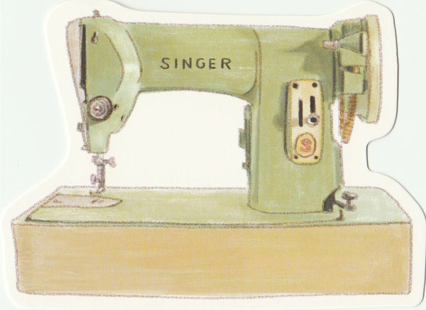 Vintage Retro Collection - Singer Sewing Machine Postcard