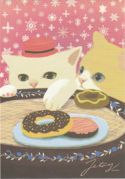 Jetoy Choo Choo Cat Postcard - A37