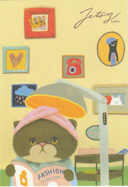 Jetoy Choo Choo Cat Postcard - A40
