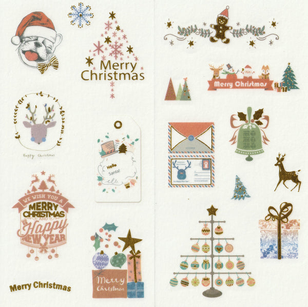 [FREE with US$10 purchase!] Christmas Sticker Set C