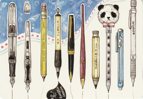 Ever & Ein Postcard - Stationery Pen Collection