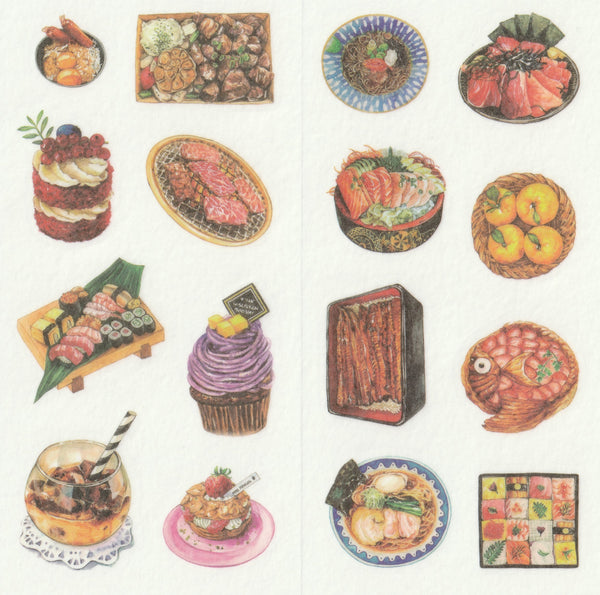 [FREE with US$10 purchase!] Food Series - Korean & Japanese - Sticker Set A