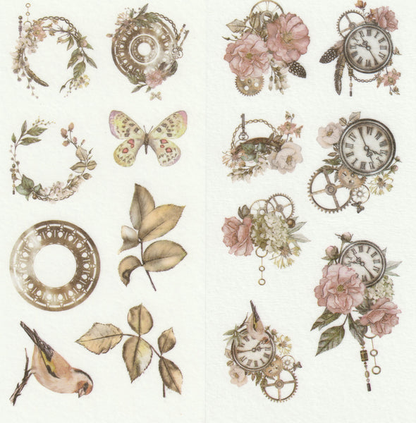 [FREE with US$10 purchase!] Floral Series - Timeless Beauty Sticker A