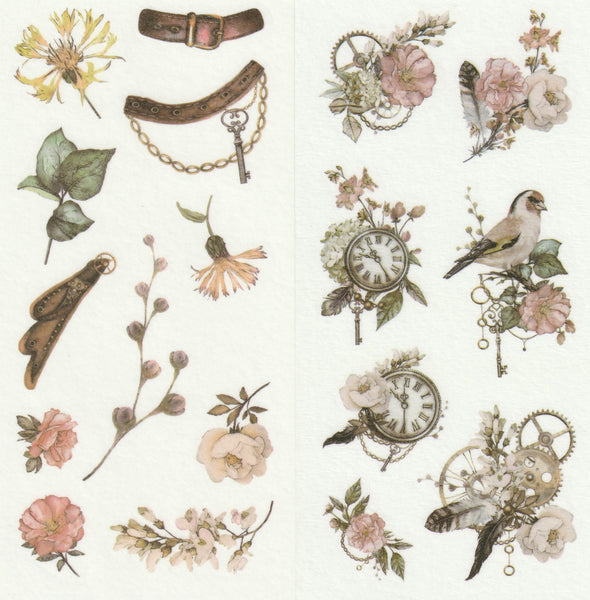 [FREE with US$10 purchase!] Floral Series - Timeless Beauty Sticker C
