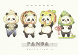 Ever & Ein Postcard - Bear & Panda  Series (P03)