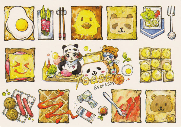 Ever & Ein Postcard - Food Series - Toast Bread