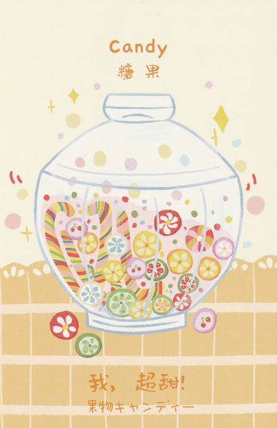 Japanese Snacks Postcard Series - Candy Box