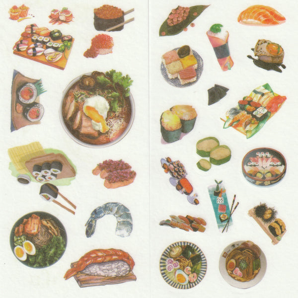 [FREE with US$10 purchase!] Food Series - Japanese Sushi & Ramen - Sticker Set A