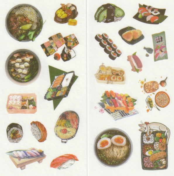 [FREE with US$10 purchase!] Food Series - Japanese Sushi & Ramen - Sticker Set B
