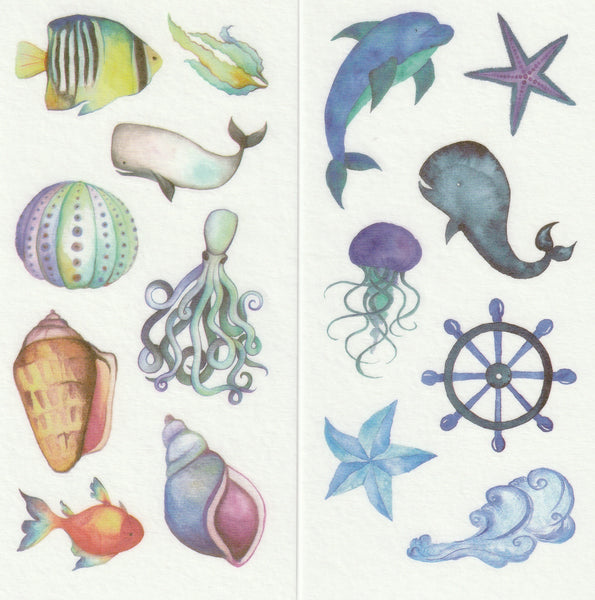 [FREE with US$10 purchase!] Ocean Series - Sticker Set A