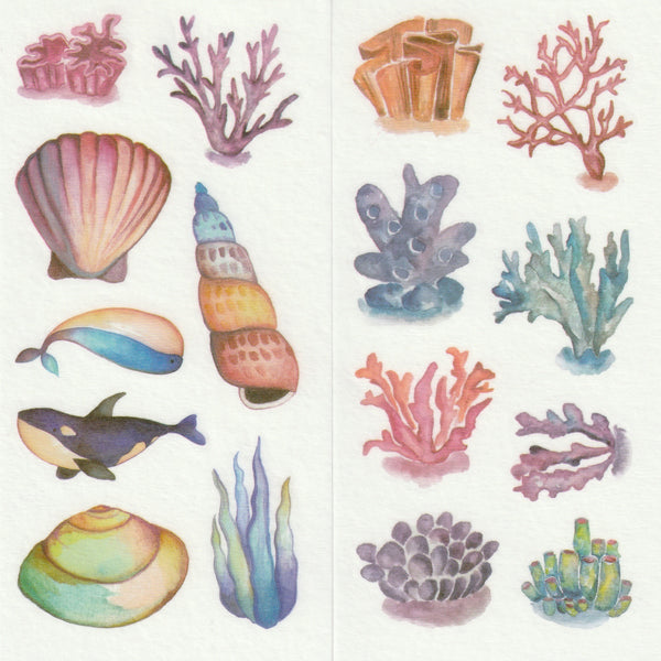 [FREE with US$10 purchase!] Ocean Series - Sticker Set B