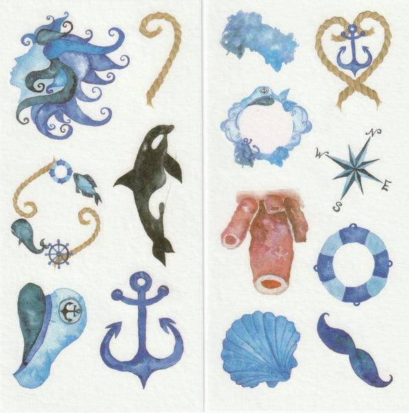 [FREE with US$10 purchase!] Ocean Series - Sticker Set C