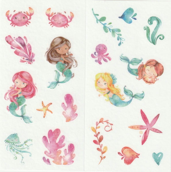 [FREE with US$10 purchase!] Ocean Series - Mermaid Sticker Set A