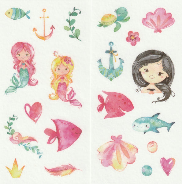 [FREE with US$10 purchase!] Ocean Series - Mermaid Sticker Set C