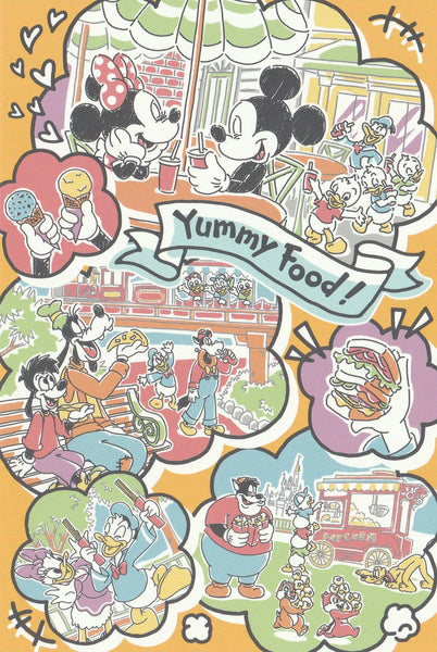 Japan Tokyo Disney Resort Postcard - Yummy Food!