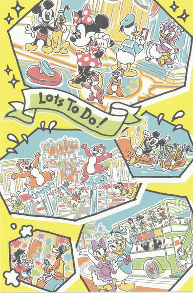 Japan Tokyo Disney Resort Postcard - Lots To Do!