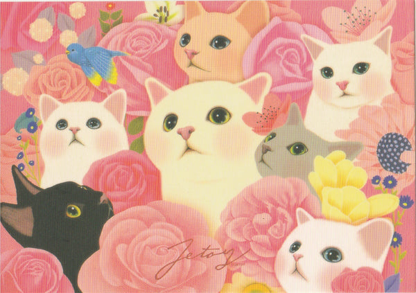 Jetoy Choo Choo Cat Postcard - B15