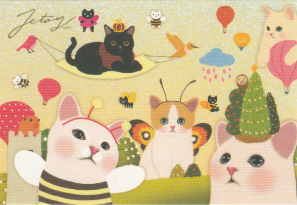 Jetoy Choo Choo Cat Postcard - B13