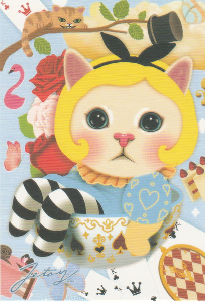 Jetoy Choo Choo Cat Postcard - B24
