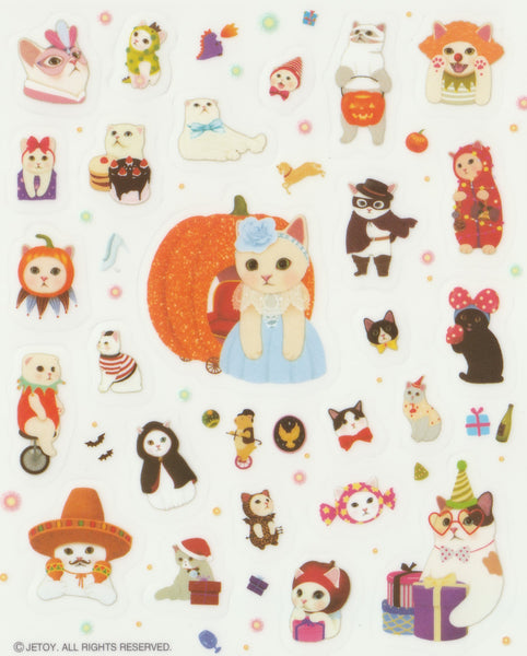 [FREE with US$10 purchase!] The Jetoy Cats Sticker Sheet C