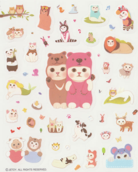 [FREE with US$10 purchase!] The Jetoy Cats Sticker Sheet D