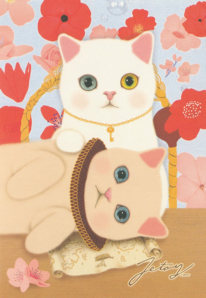 Jetoy Choo Choo Cat Postcard - C11